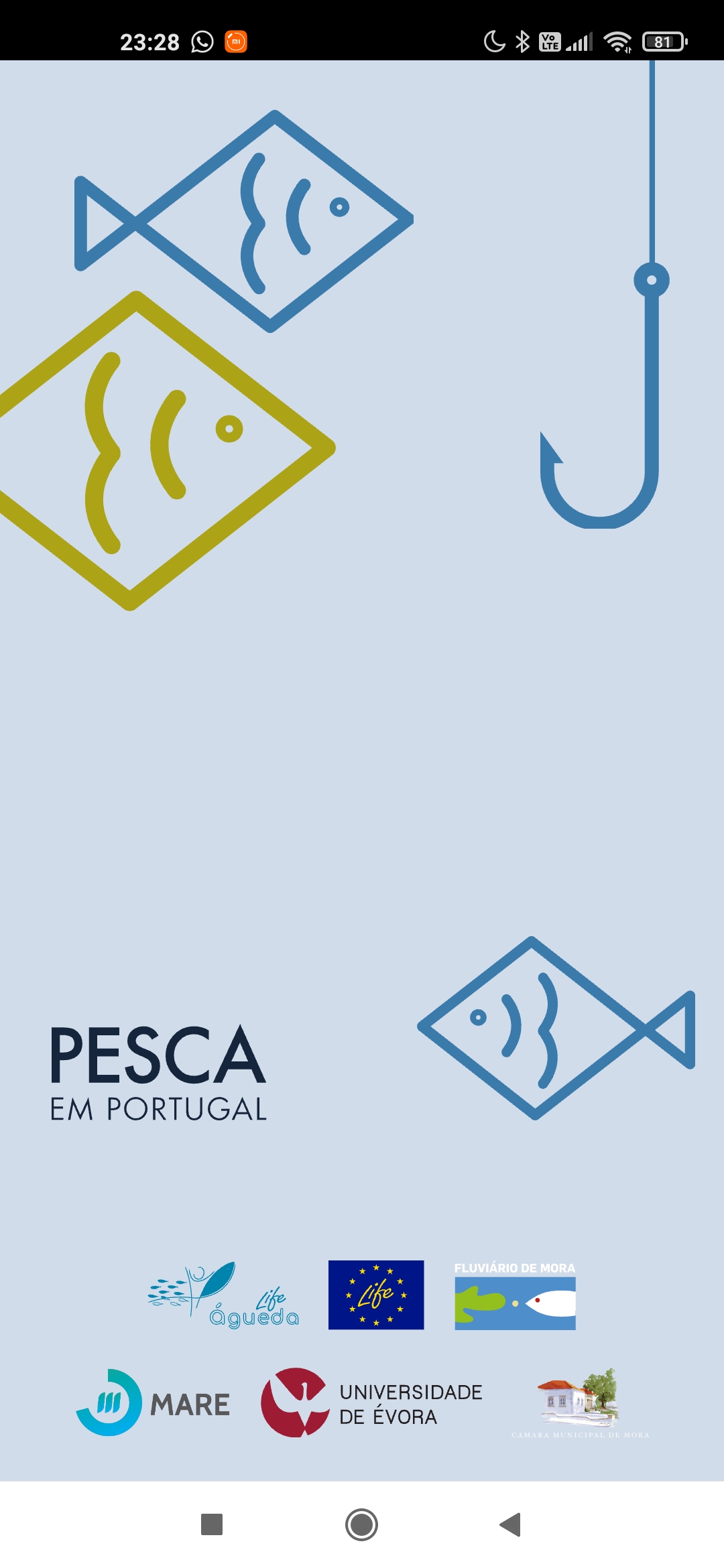 App Pesca em Portugal